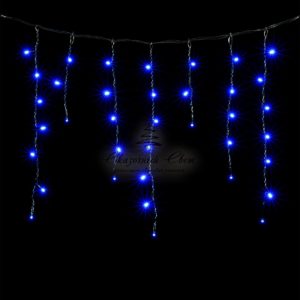 Гирлянда Бахрома 3,1 x 0,5 м Синяя, 150 LED, Провод Черный ПВХ, IP54