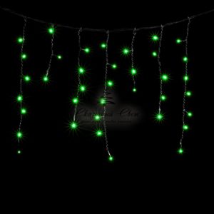 Гирлянда Бахрома 3,1 x 0,5 м Зеленая, 150 LED, Провод Черный ПВХ, IP54