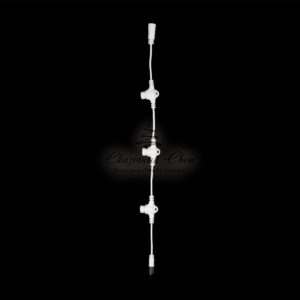 Разветвитель 3-х Лучевой для Нитей 24В без Возможности Управления, Провод Белый Каучук, IP65