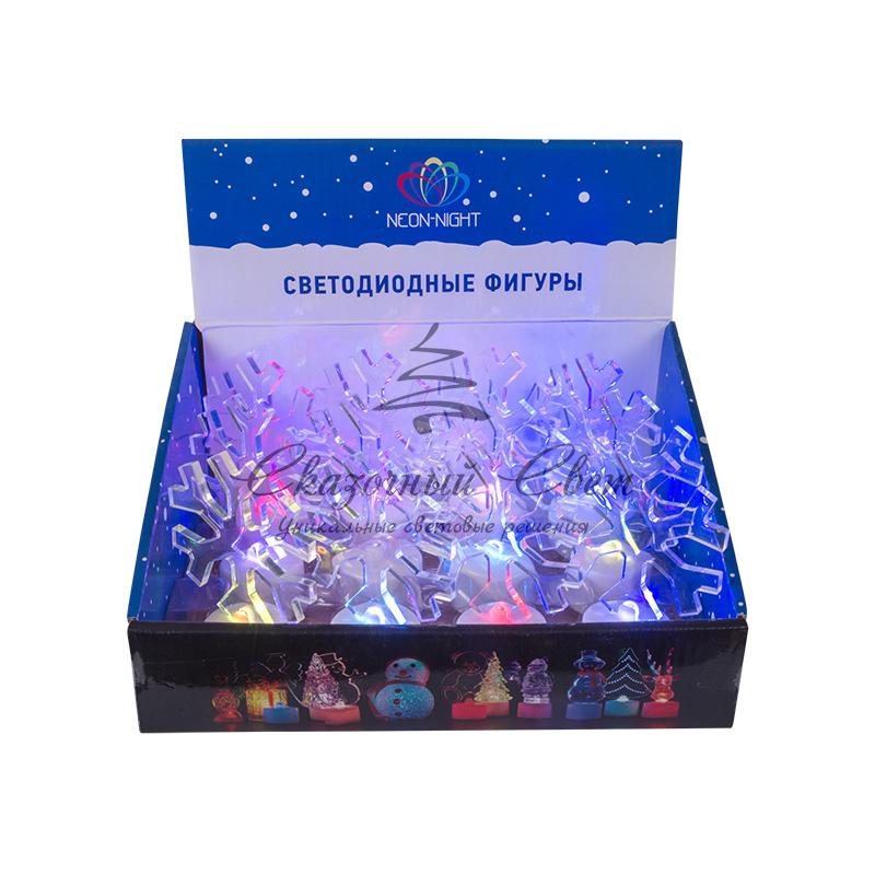 Фигура светодиодная на подставке "Снежинка", RGB - Image 9
