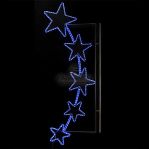 Светодиодная Консоль «Пять Звезд» 90 x 200 см, Синяя, 220В