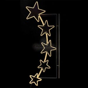 Светодиодная Консоль «Пять Звезд» 90 x 200 см, Тепло-Белая, 220В