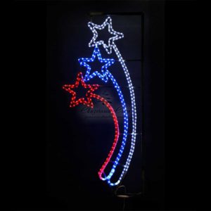 Светодиодная Консоль «Три кометы» 70 x 150 см, Триколор, 220В