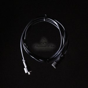 Соединитель 2м для Нитей 24В без Возможности Управления, Провод Черный Каучук, IP65