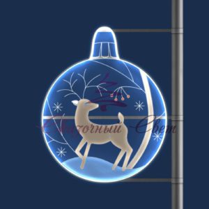 Консоль Олень на снегу