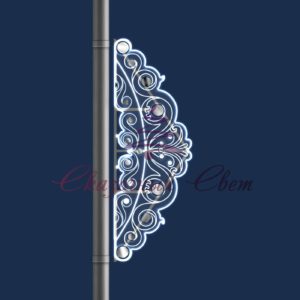 Консоль из поликарбоната Морозные узоры