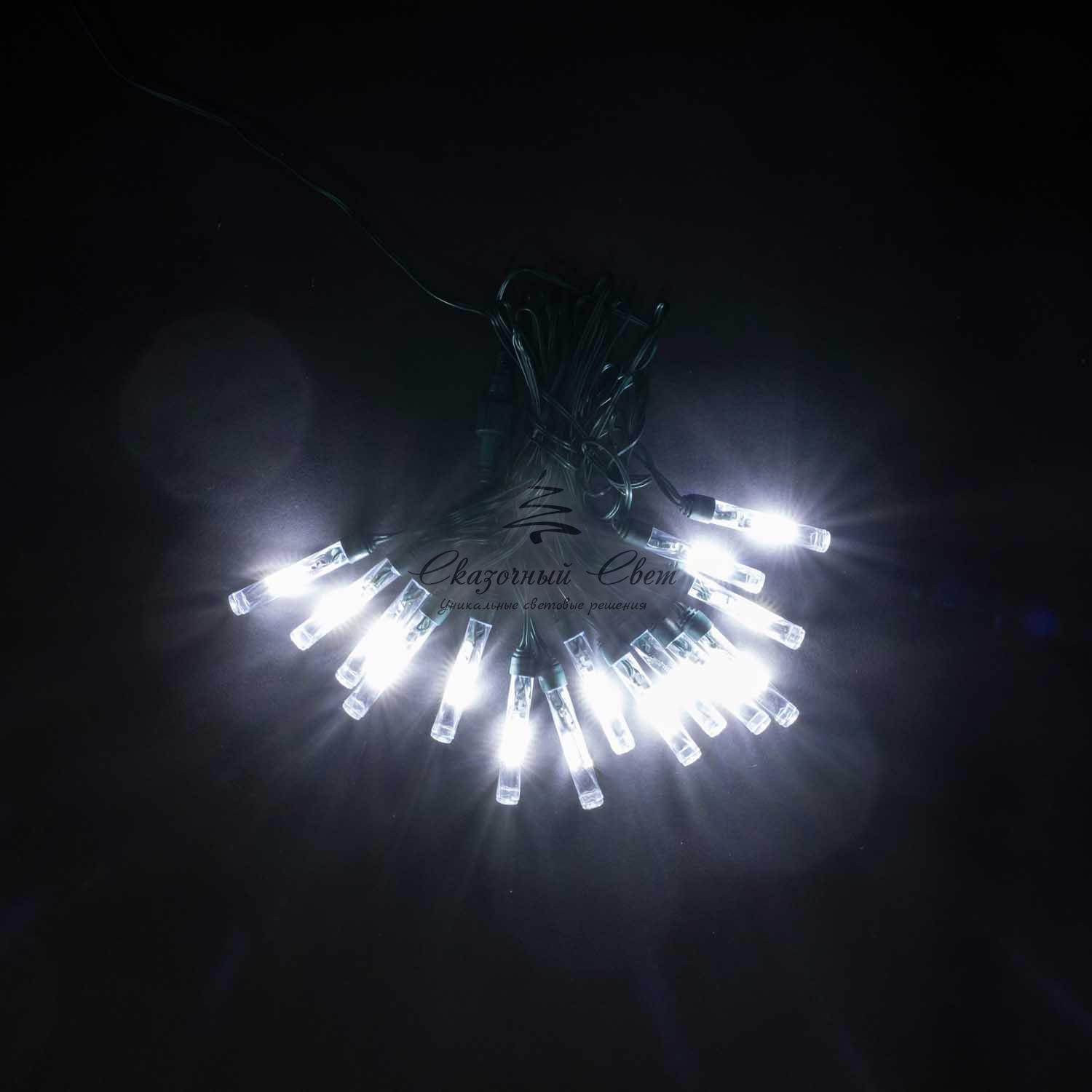 Светодиодная Гирлянда "Вспышка" Белая, 24В, 15 LED