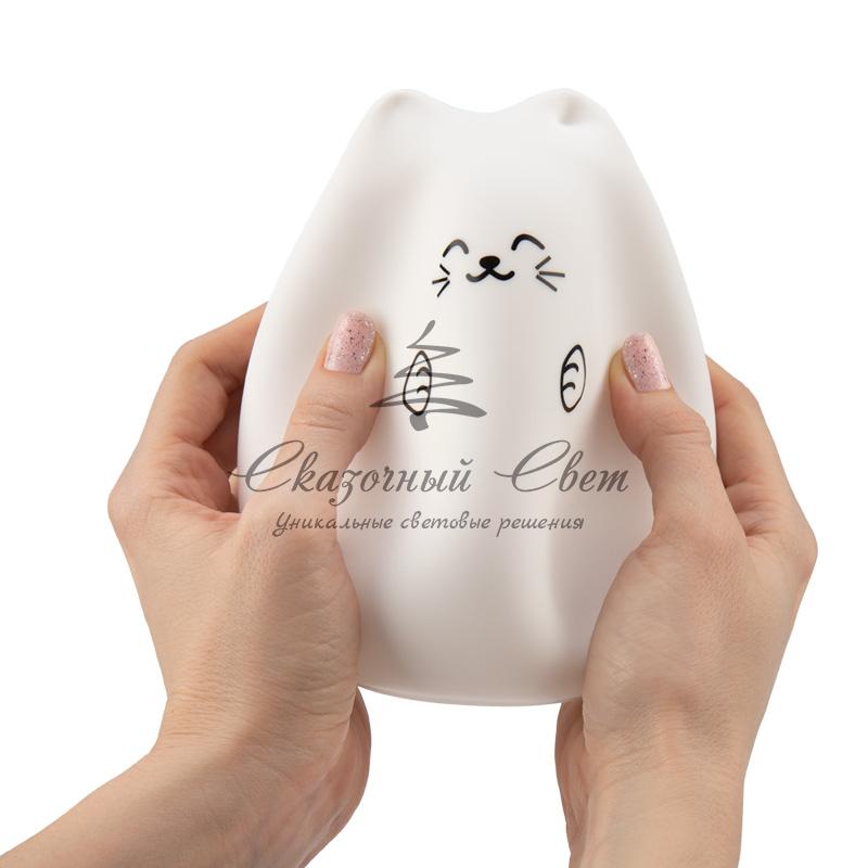 Силиконовый ночник «Котик» USB с 3 режимами, RGB-свечение NEON-NIGHT - Image 15