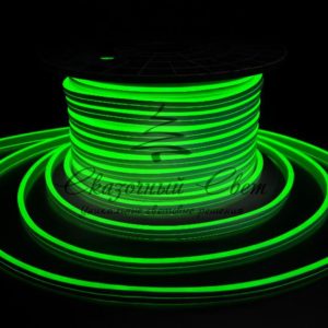Светодиодный гибкий Неон, двусторонний, зеленый