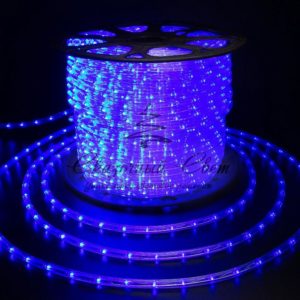 Дюралайт 2-х провод, 10 мм, 220В, статика, синий