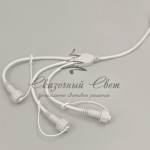 Разветвитель 1-3, 2Pin, белый