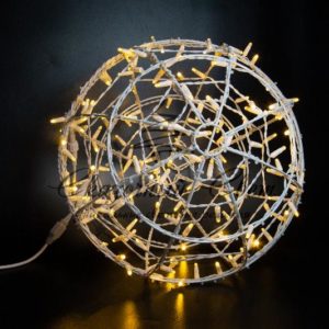 Светодиодный шар 30 см, теплый белый