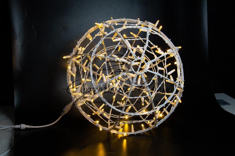 Светодиодный шар 50 см, теплый белый