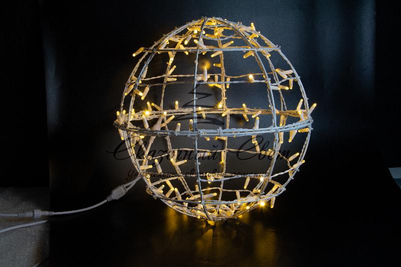 Светодиодный шар 50 см, теплый белый - Image 2