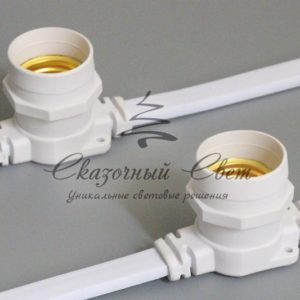 Светодиодный белт-лайт, 2-х проводной, шаг 20 см, белый