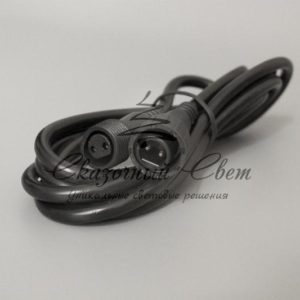 Удлинитель 2 м мама-папа, черный