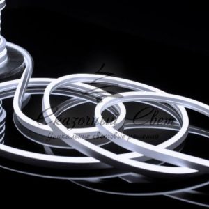 Светодиодный гибкий неон, односторонний, 8х16 мм, белый