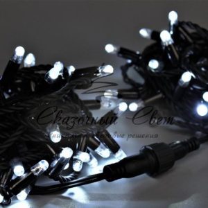 10 м, 220В, статика, БЕЛЫЙ, черная  резина 2,3мм