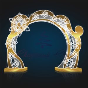 Арка со снежинками