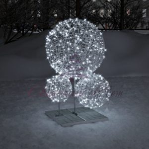 Светодиодные шары из ровинга холодного цвета на основании — NB 474-W