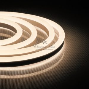 Гибкий неон 15*25мм, кратность резки 1м, теплый белый