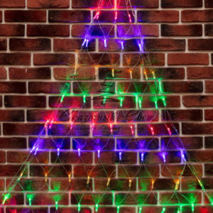 Гирлянда Сеть 2х2х1.5 м, свечение с динамикой, прозрачный ПВХ, 136 LED, 230 В, цвет свечения мультиколор