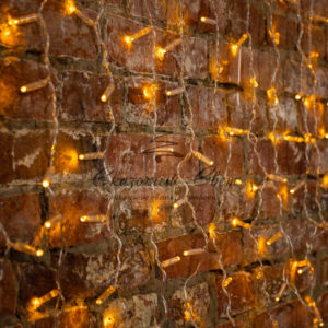 Гирлянда Светодиодный Дождь 2×0,8м, прозрачный провод, 230 В, диоды Желтые