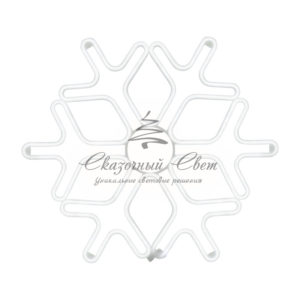 Фигура Снежинка из гибкого неона, 60х60 см, цвет свечения синий NEON-NIGHT