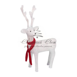 Акриловая светодиодная фигура Северный олень 49х18х85 см, 120 светодиодов, IP65 понижающий трансформатор в комплекте, NEON-NIGHT