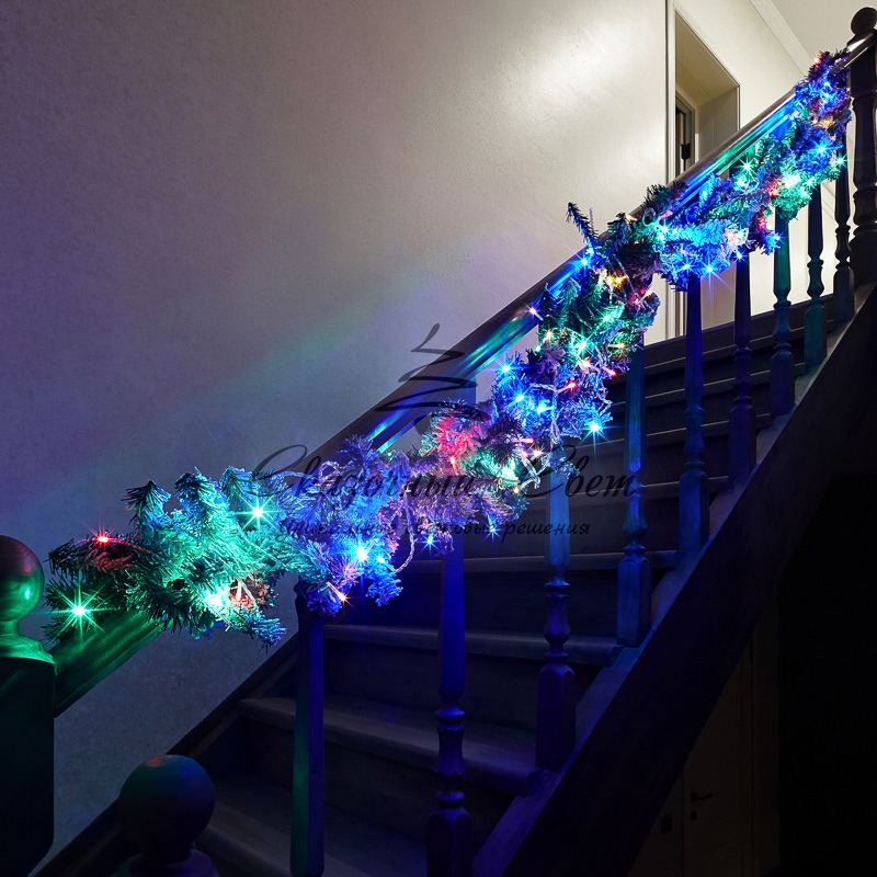 Гирлянда Твинкл-Лайт 20 м, прозрачный ПВХ, 160 LED, цвет мультиколор - Image 2