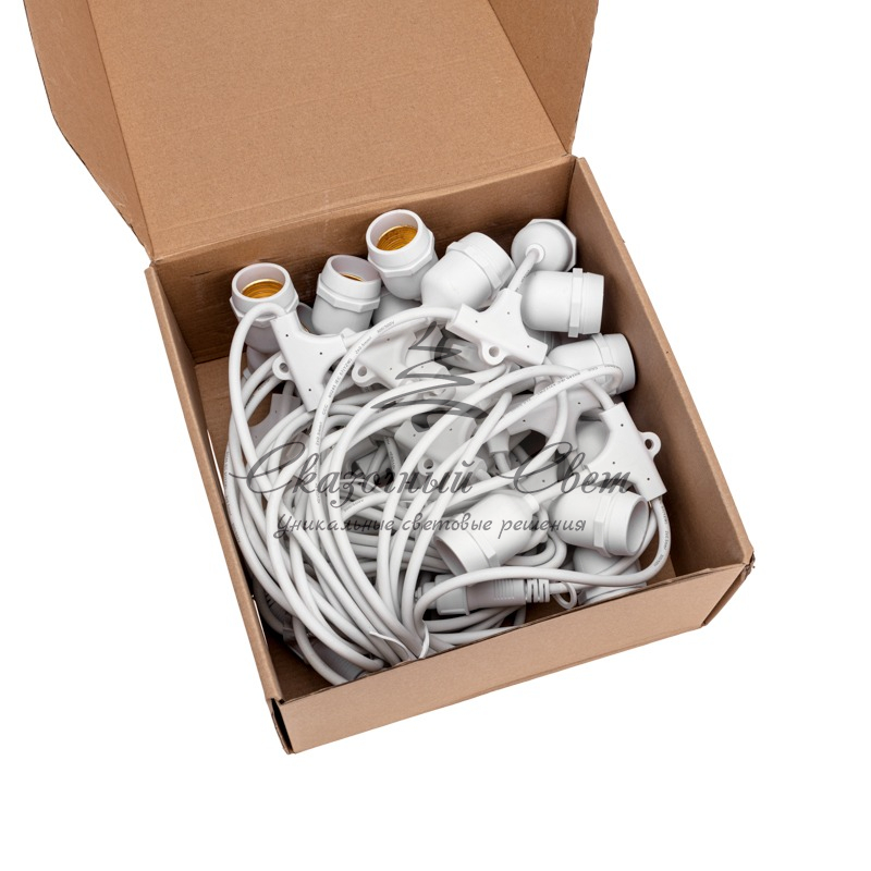 Белт-Лайт 20м, белый каучук, шаг 50см, 40 подвесных патронов, IP44 - Image 2