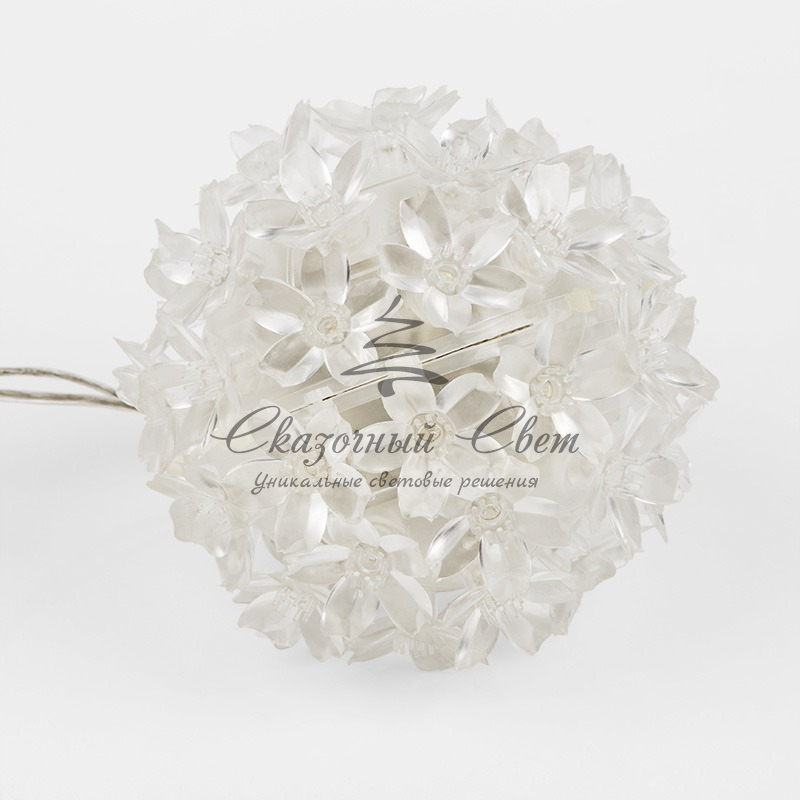 Шар светодиодный 220V, диаметр 12 см, 50 светодиодов, цвет белый - Image 2