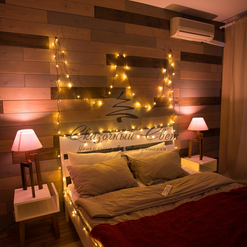 Гирлянда светодиодная универсальная 200 LED Теплый белый 20 метров, с контроллером - Image 3