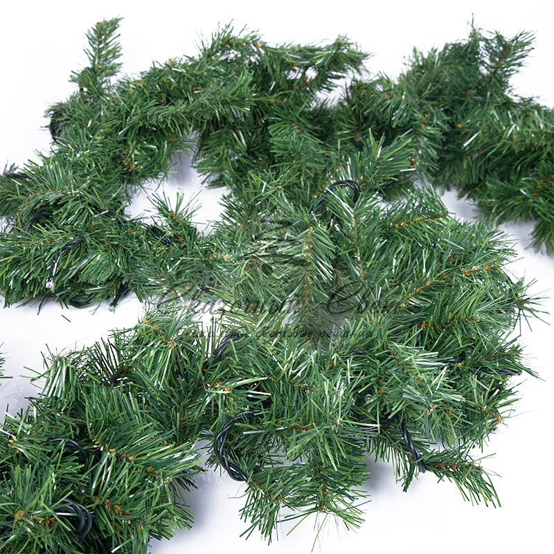 Еловый шлейф искусственный 2,7 м теплое белое свечение 80 LED - Image 3