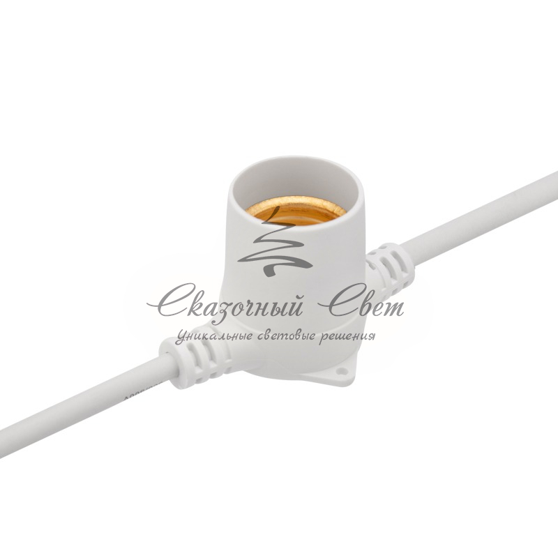 Гирлянда Belt-Light 2 жилы, шаг 40см, 225 патронов Е27, влагостойкая, IP65, под винт, белый круглый провод NEON-NIGHT - Image 3