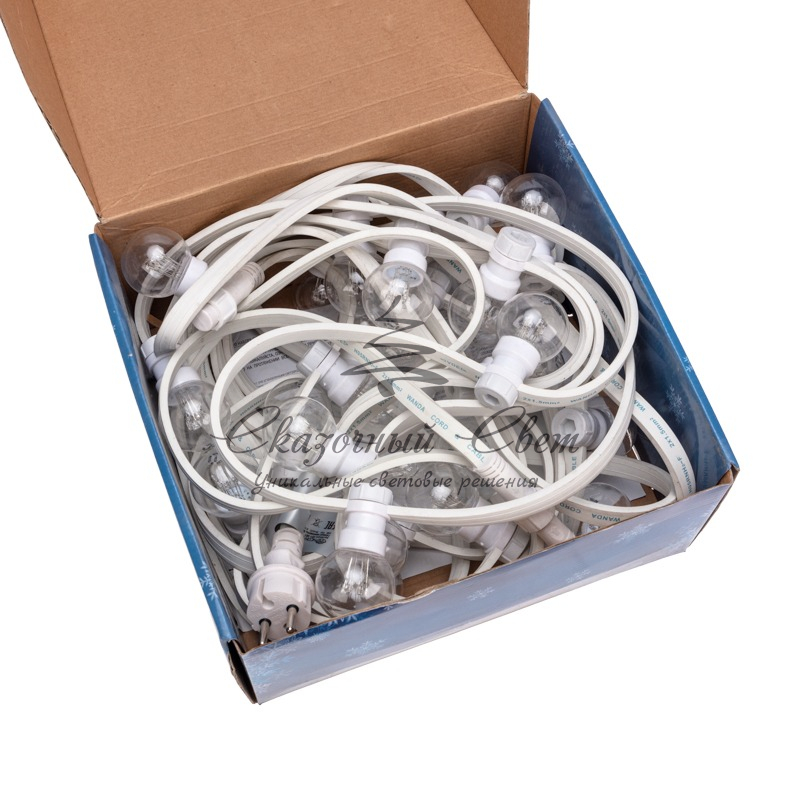 Набор Белт-Лайт 10 м, белый каучук, 30 ламп, цвет Желтый, IP65, соединяется - Image 3