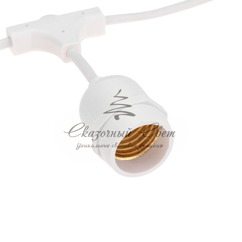 Белт-Лайт 20м, белый каучук, шаг 50см, 40 подвесных патронов, IP44 - Image 3