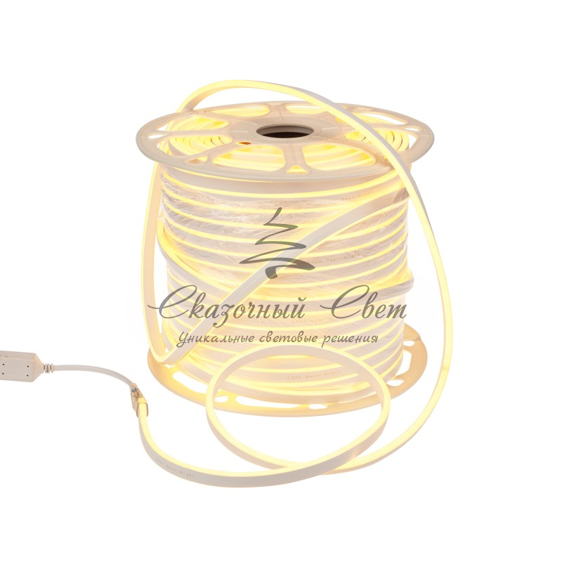 Гибкий неон SMD 8х16 мм, двухсторонний, желтый, 120 LED/м, бухта 100 м - Image 4