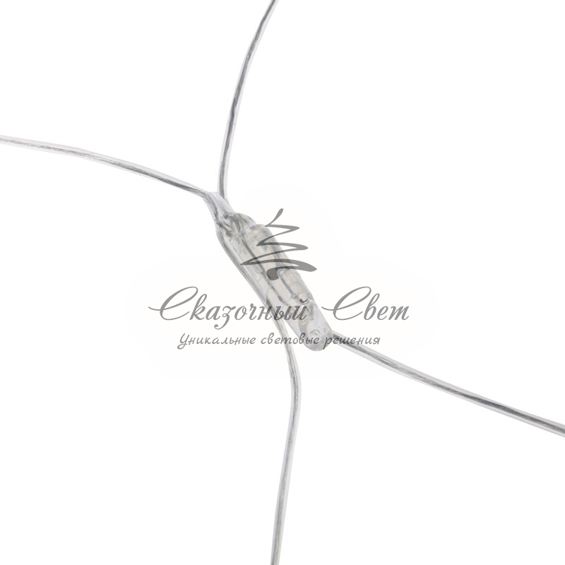 Гирлянда Сеть 2х2х1.5 м, свечение с динамикой, прозрачный ПВХ, 136 LED, 230 В, цвет свечения белый - Image 4