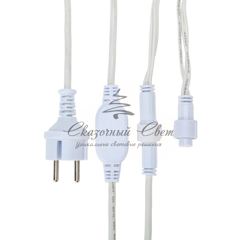 Гирлянда Айсикл (Бахрома) светодиодная 5х0,7 м, 152 LED, белый провод каучук 2,3мм, теплое белое свечение NEON-NIGHT - Image 3