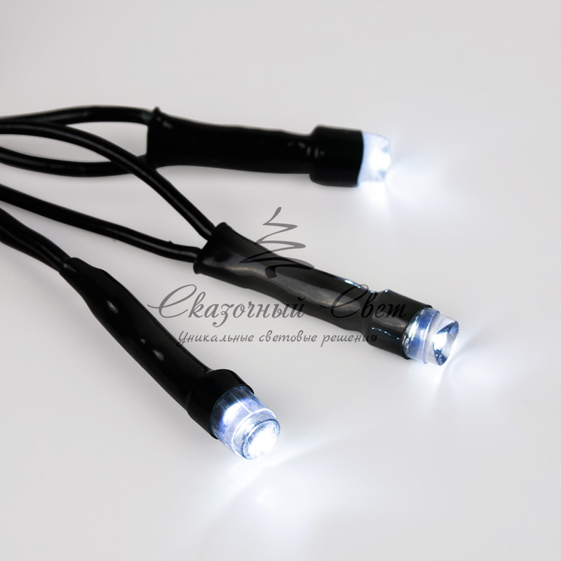 Гирлянда светодиодная универсальная Уличная 100 LED БЕЛЫЕ 10 метров с контроллером - Image 4