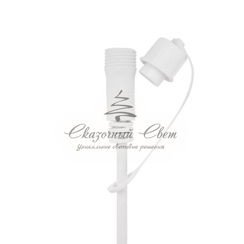 Гирлянда Belt-Light 2 жилы, шаг 40см, 225 патронов Е27, влагостойкая, IP65, под винт, белый круглый провод NEON-NIGHT - Image 5