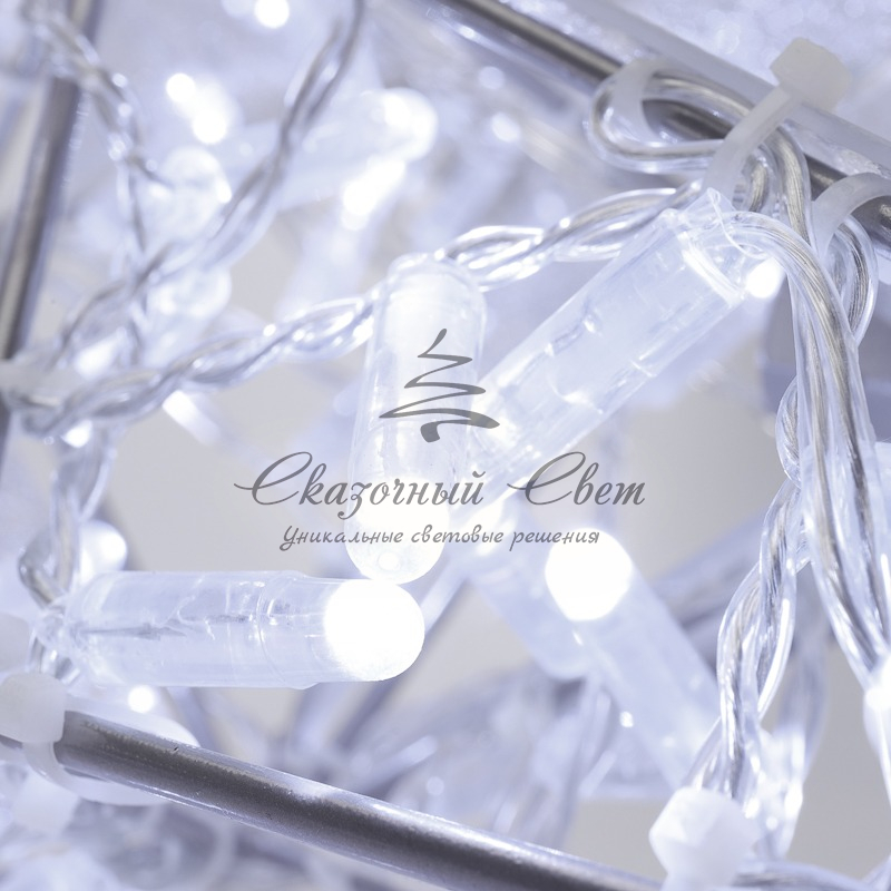 Светодиодная фигура Звезда 100 см, 200 светодиодов, с трубой и подвесом, цвет свечения белый NEON-NIGHT - Image 5