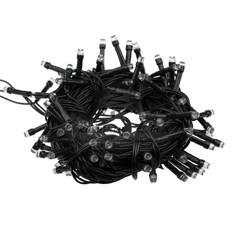 Гирлянда светодиодная универсальная Уличная 100 LED БЕЛЫЕ 10 метров с контроллером - Image 5