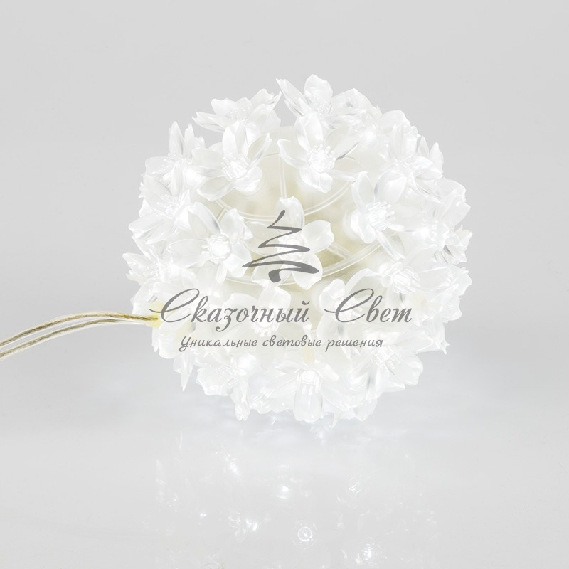 Шар светодиодный 220V, диаметр 12 см, 50 светодиодов, цвет белый - Image 6