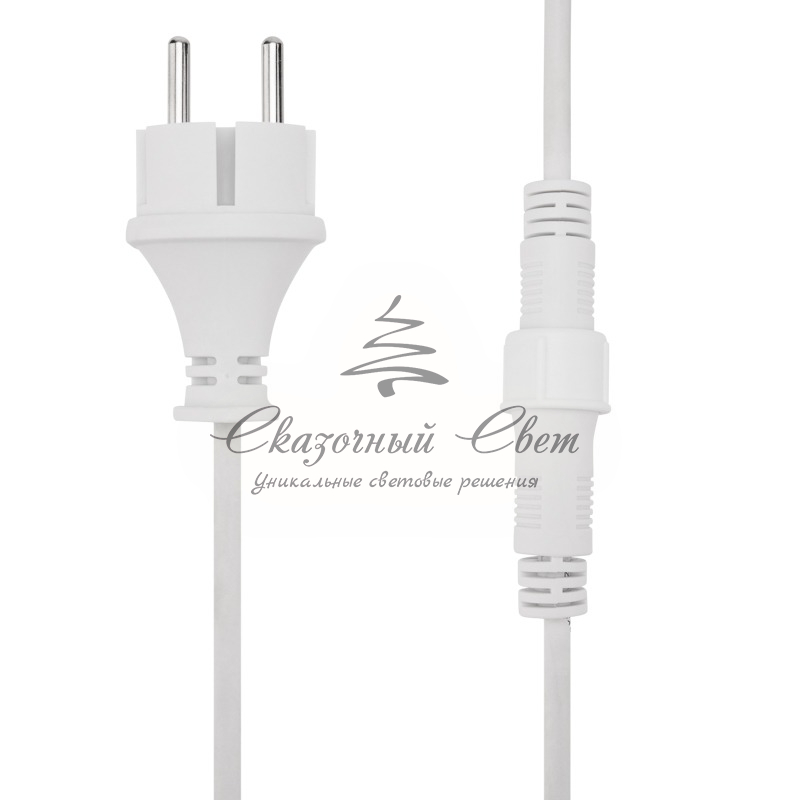 Гирлянда Belt-Light 2 жилы, шаг 40см, 225 патронов Е27, влагостойкая, IP65, под винт, белый круглый провод NEON-NIGHT - Image 7