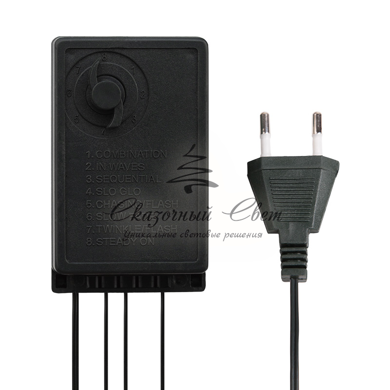 Гирлянда светодиодная универсальная Уличная 100 LED БЕЛЫЕ 10 метров с контроллером - Image 7