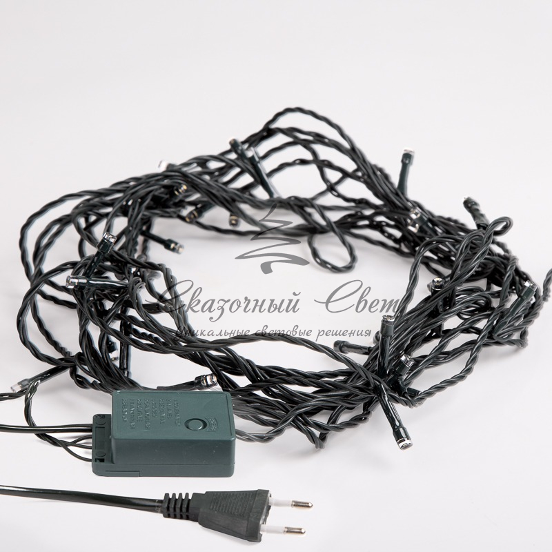 Гирлянда светодиодная универсальная 200 LED Теплый белый 20 метров, с контроллером - Image 8