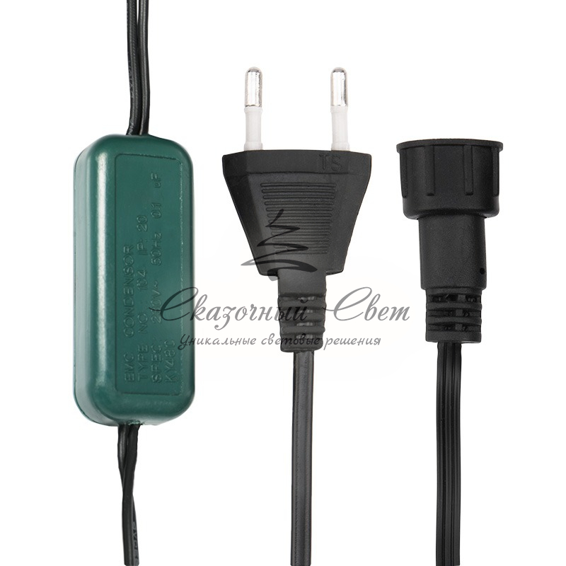 Еловый шлейф искусственный 2,7 м теплое белое свечение 80 LED - Image 8