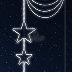 Светодиодная консоль Звездное колье, белая